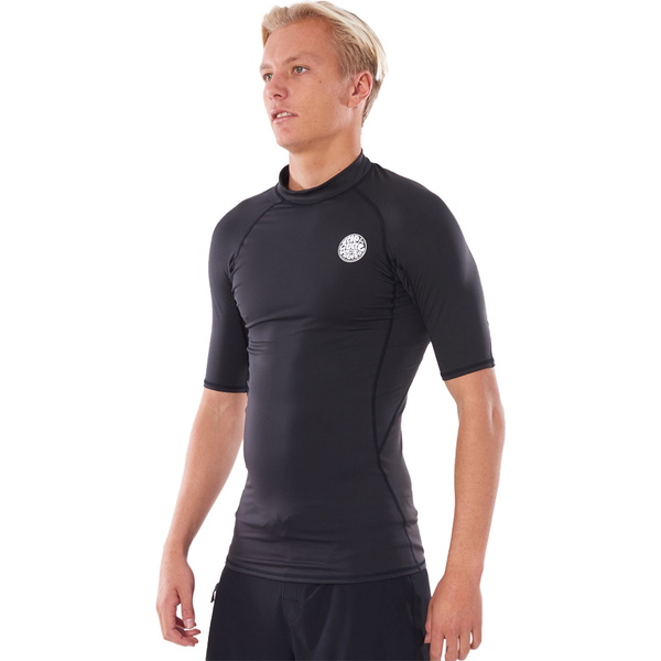 2026 Rip Curl Heren Thermopro 1mm Korte Mouw Thermisch Vest WLYYBM - Zwart